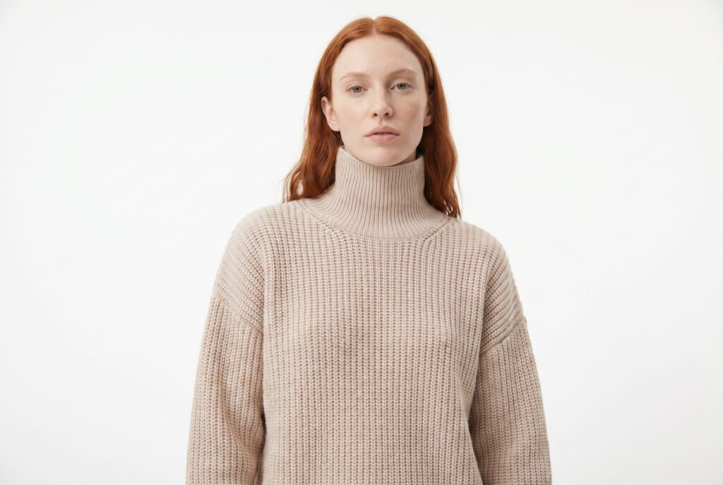 AI model product photo example for apparel ecommerce.