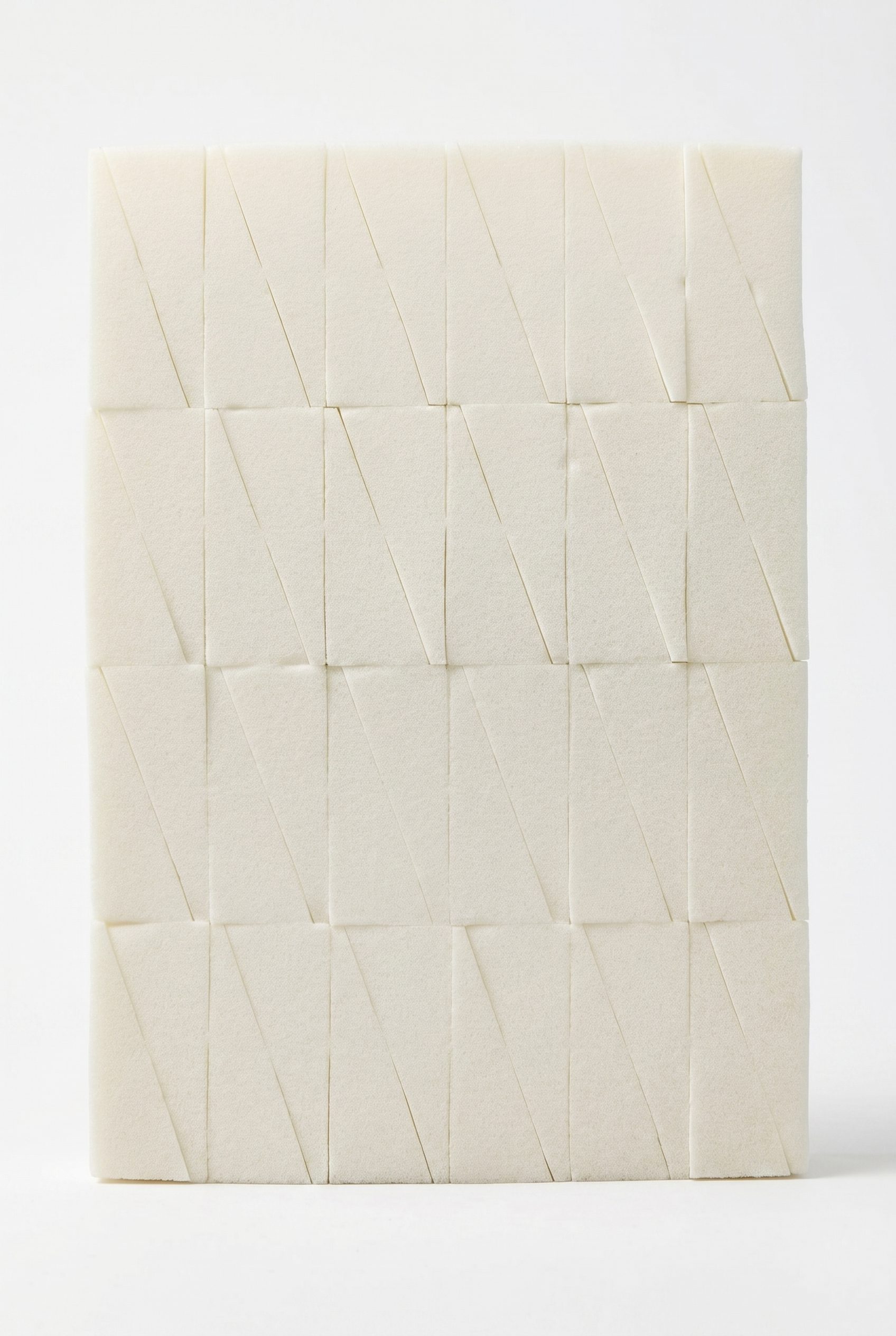 Fotogenic AI generated cosmetic wedge sponge product photo for beauty ecommerce