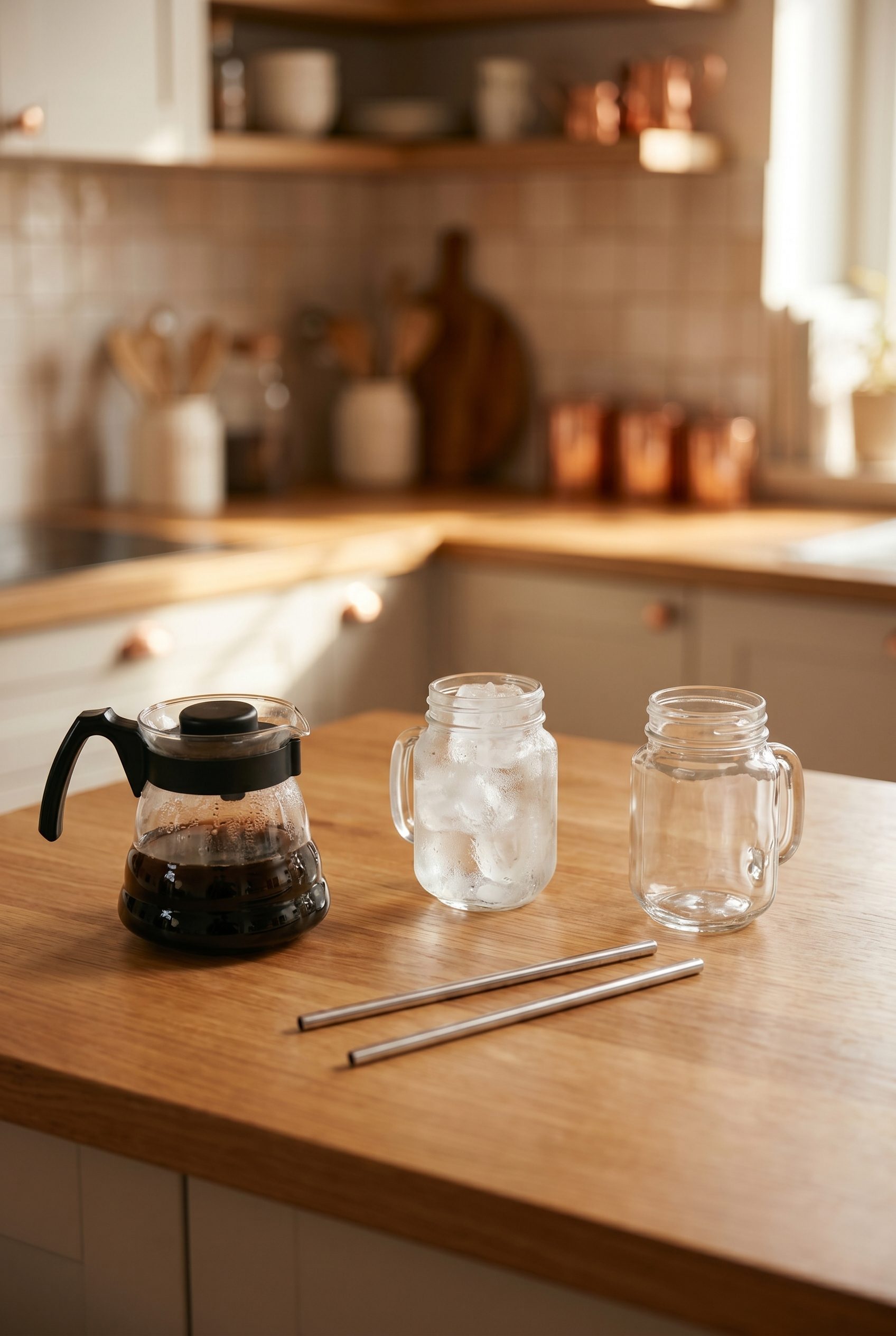 Etsy listing visual showing clear glass mason jars for food and beverage products