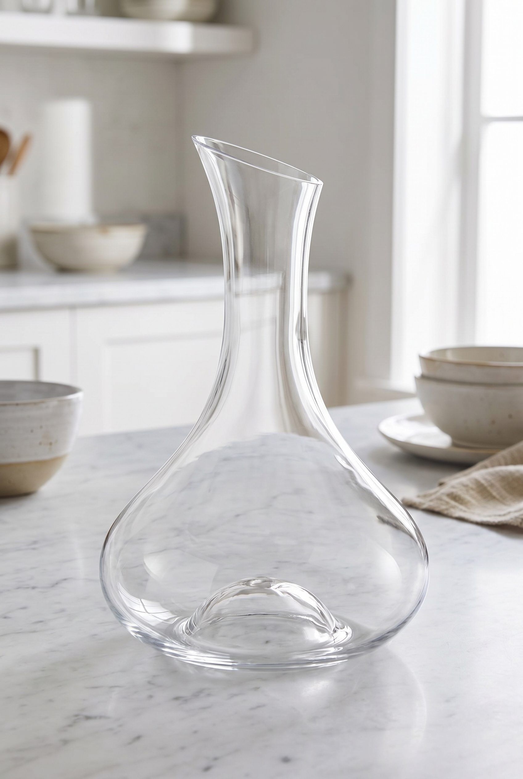 Google Shopping feed visual showing clear glass carafe for food and beverage products