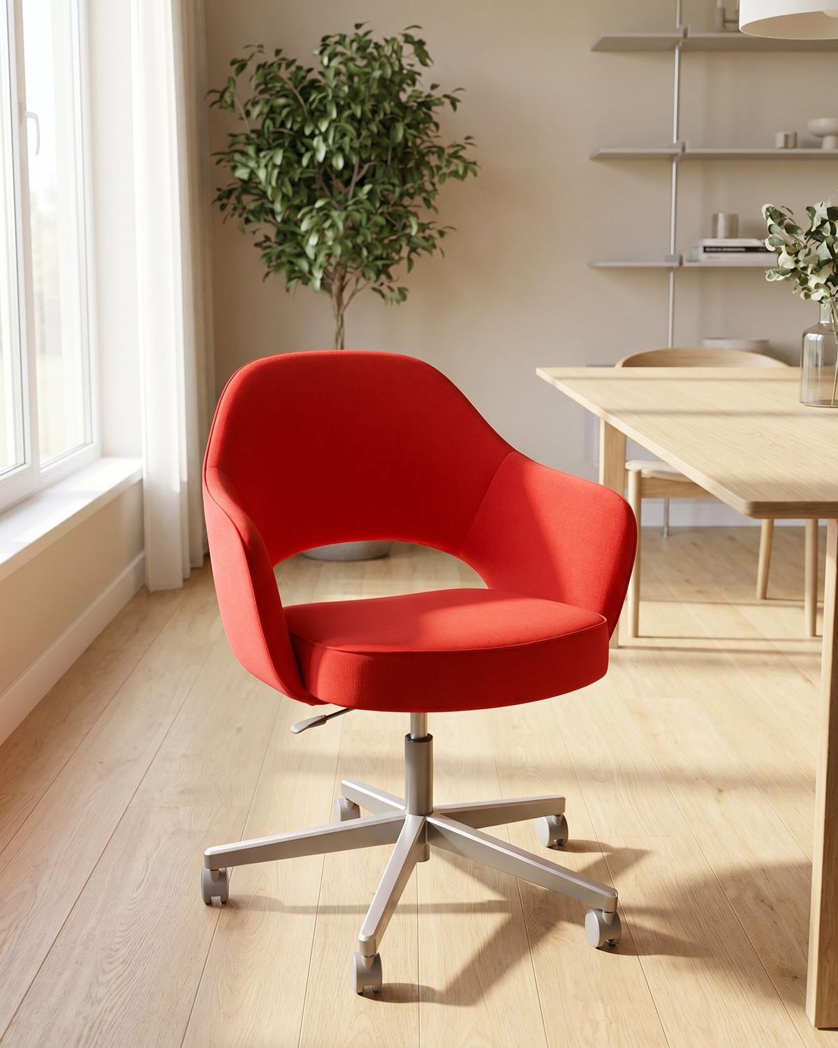 Fotogenic AI chair interior lifestyle after fotogenic ai generation generated from a clean ecommerce product photo
