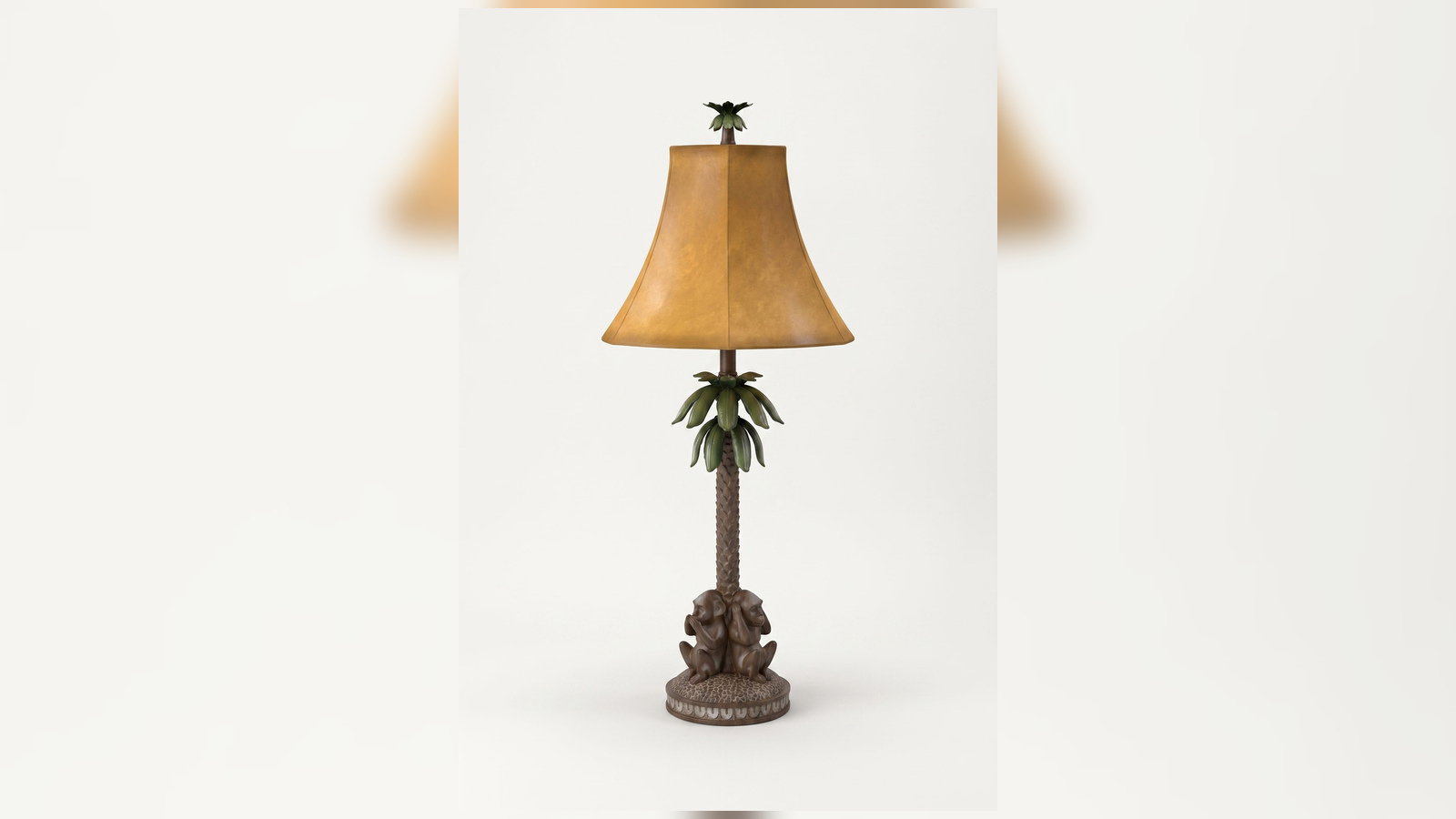 Fotogenic AI brand consistent table lamp catalog output generated from a clean ecommerce product photo