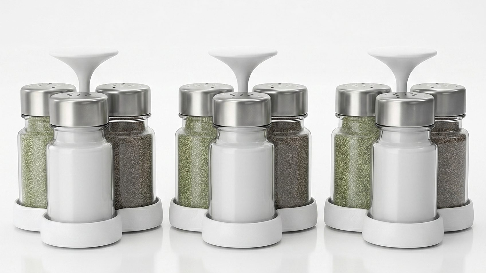 Fotogenic AI bulk generation kitchen product set output generated from a clean ecommerce product photo