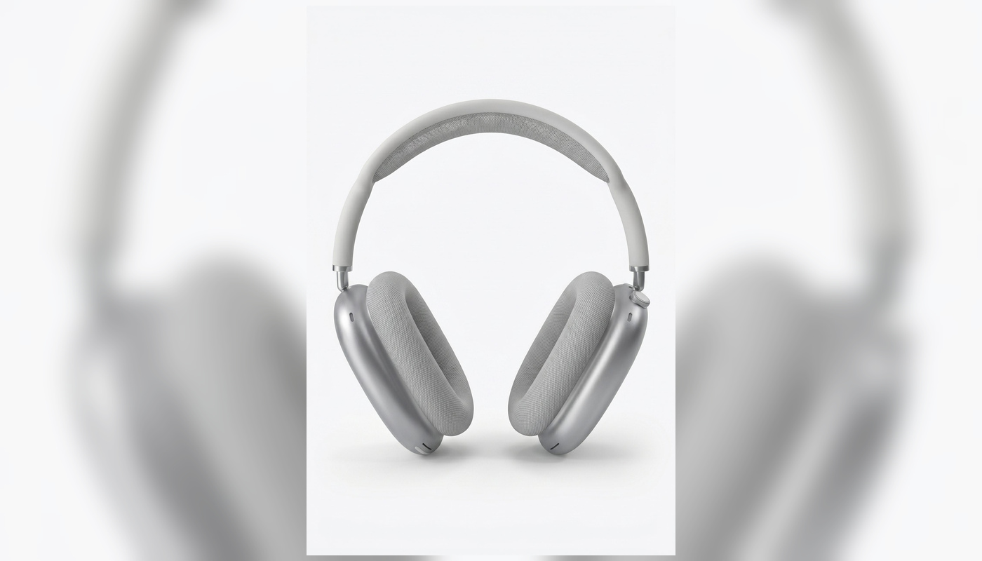 Fotogenic AI hero clean studio headphone product output generated from a clean ecommerce product photo