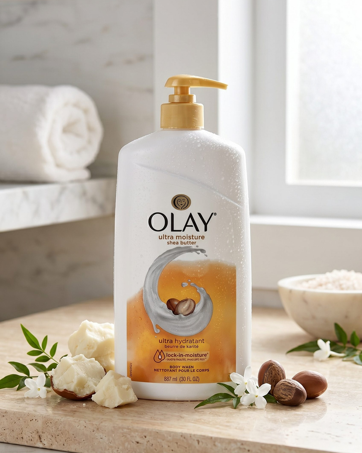 Fotogenic AI beauty and skincare industry product visual generated from a clean ecommerce product photo