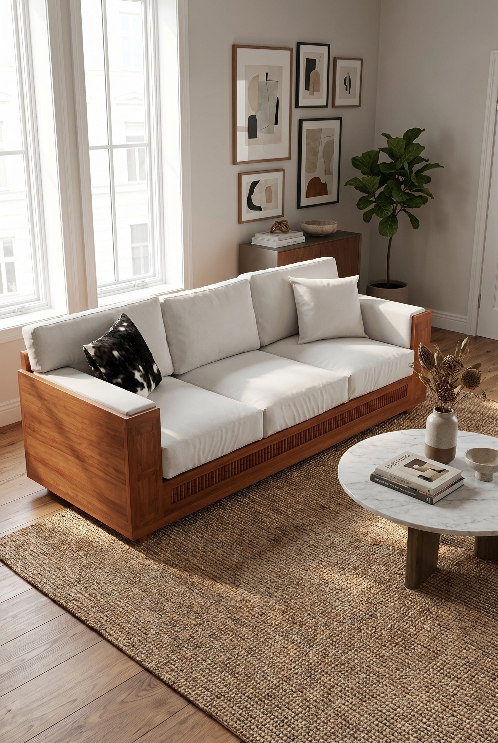 Fotogenic AI home and furniture category product image in a styled room scene