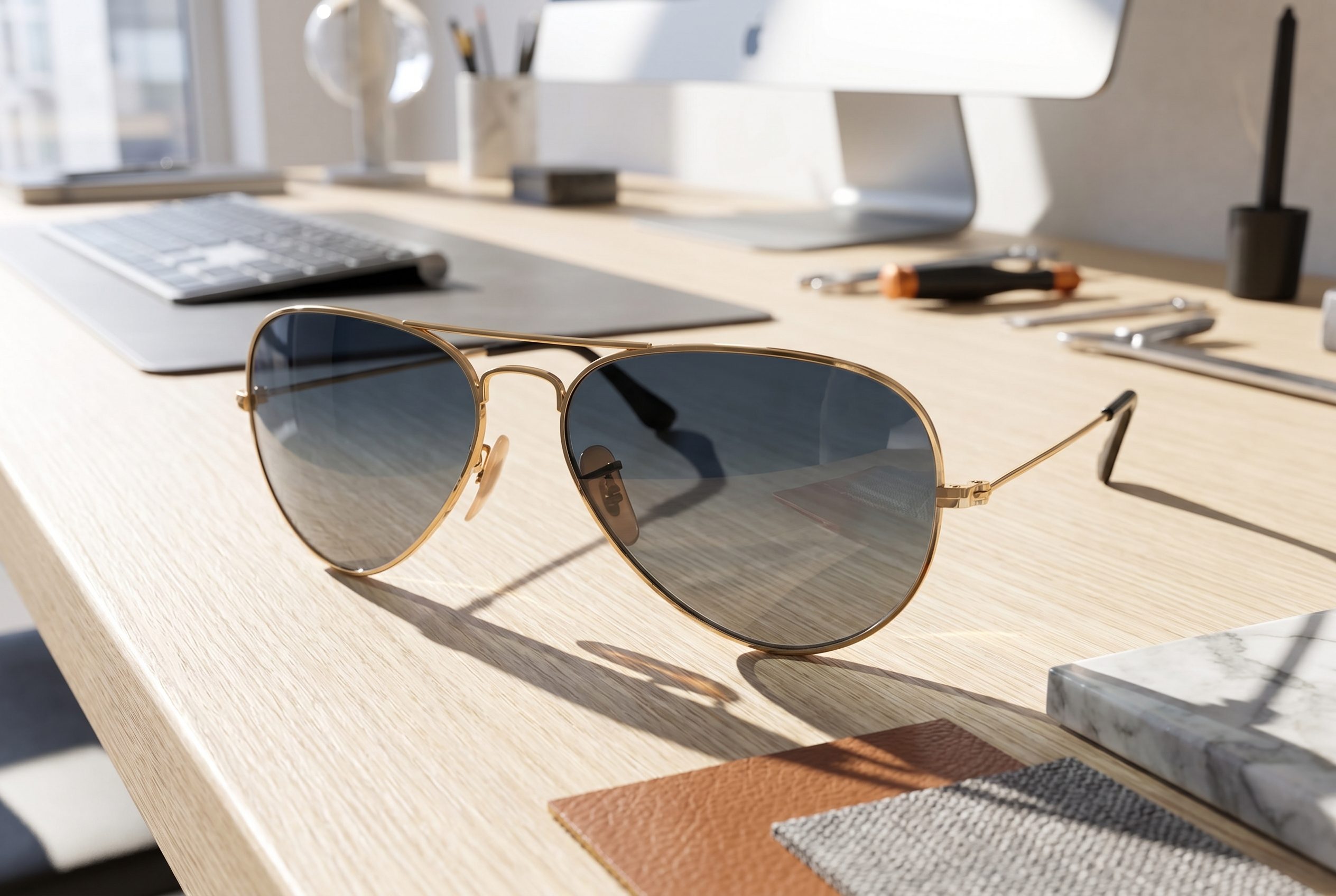 Fotogenic AI scene selection sunglasses product output for ecommerce