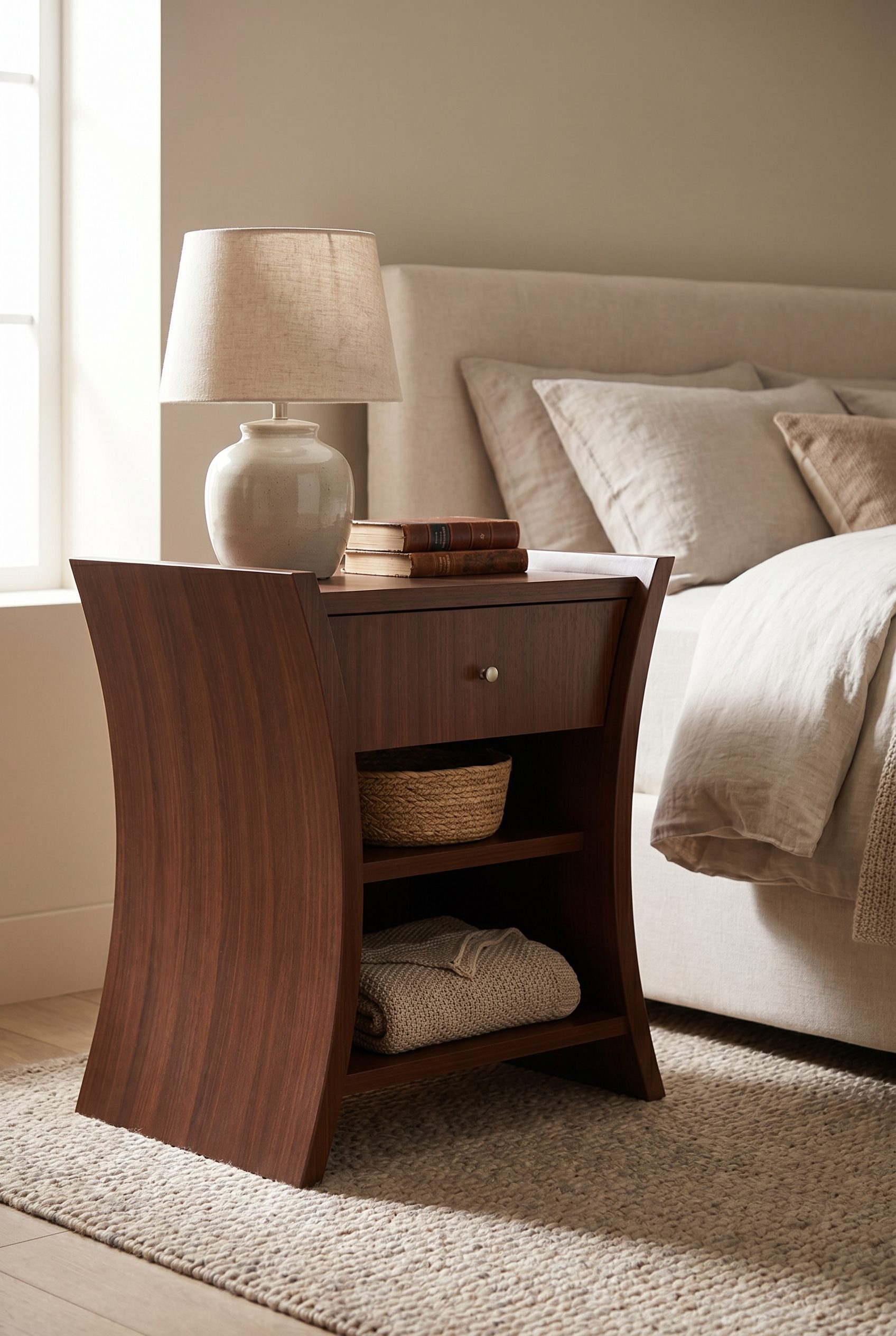 WordPress store visual showing bedside table for home goods and decor products