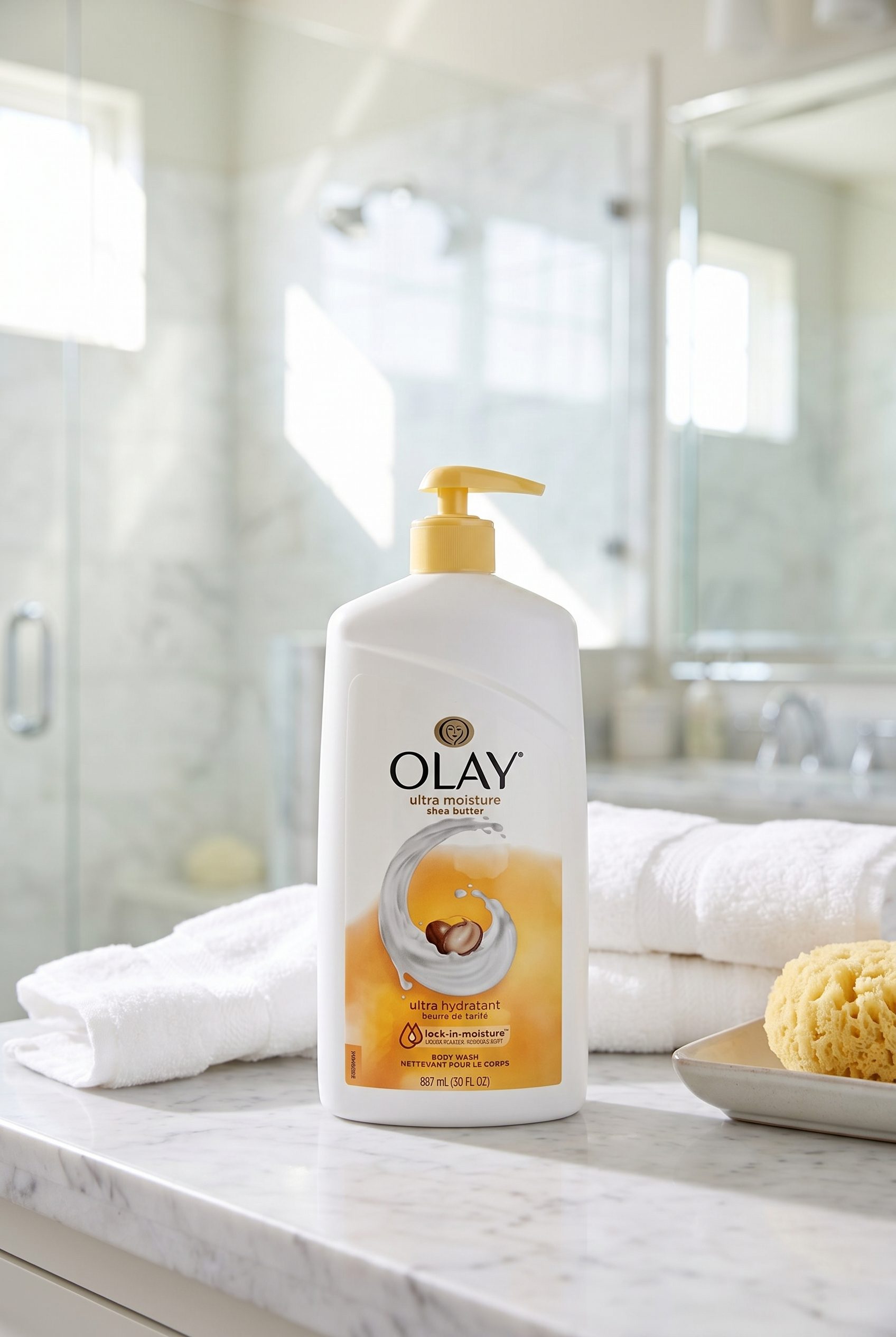 WordPress store visual showing body wash for beauty and skincare products
