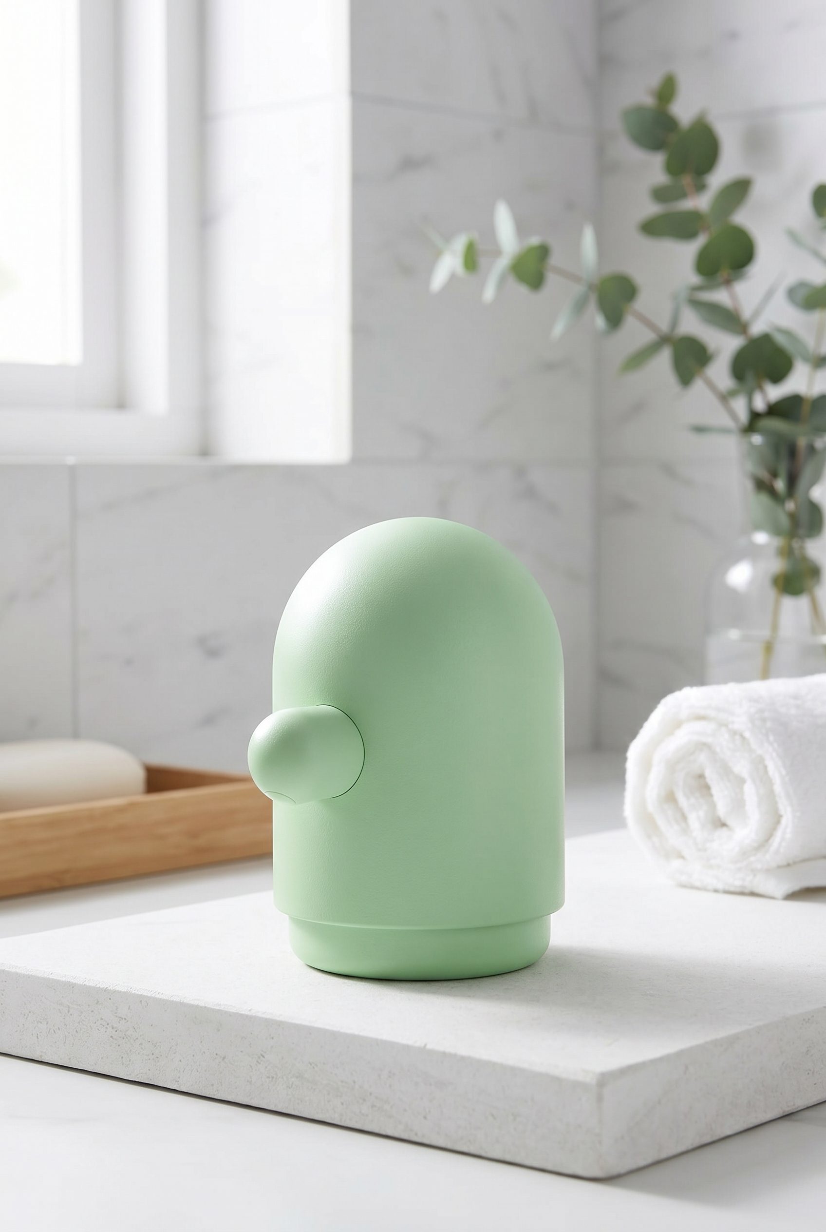 Google Shopping feed visual showing humlesjon soap dispenser for beauty and skincare products