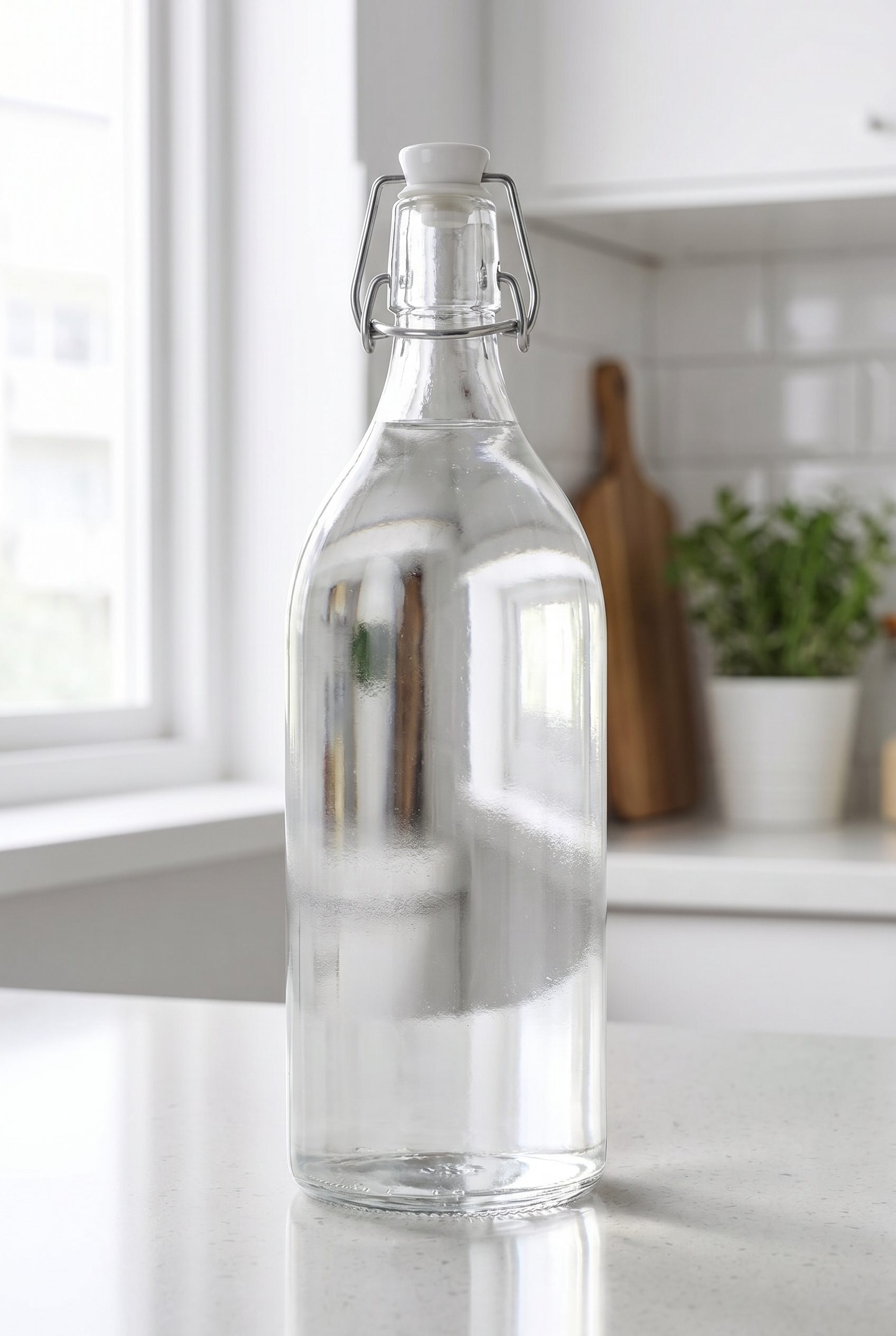 WordPress store visual showing glass bottle for food and beverage products