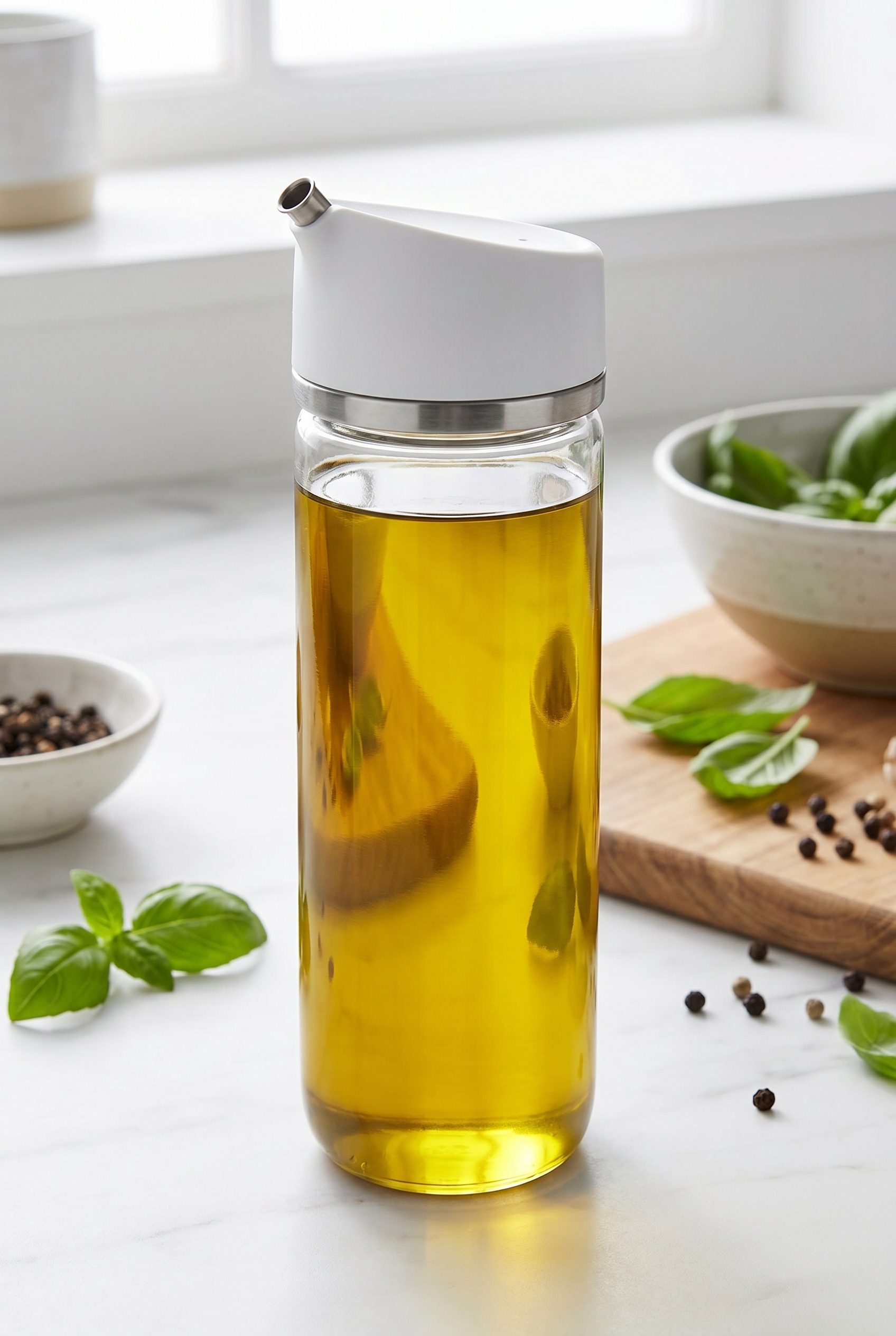 WordPress store visual showing precision oil dispenser for food and beverage products