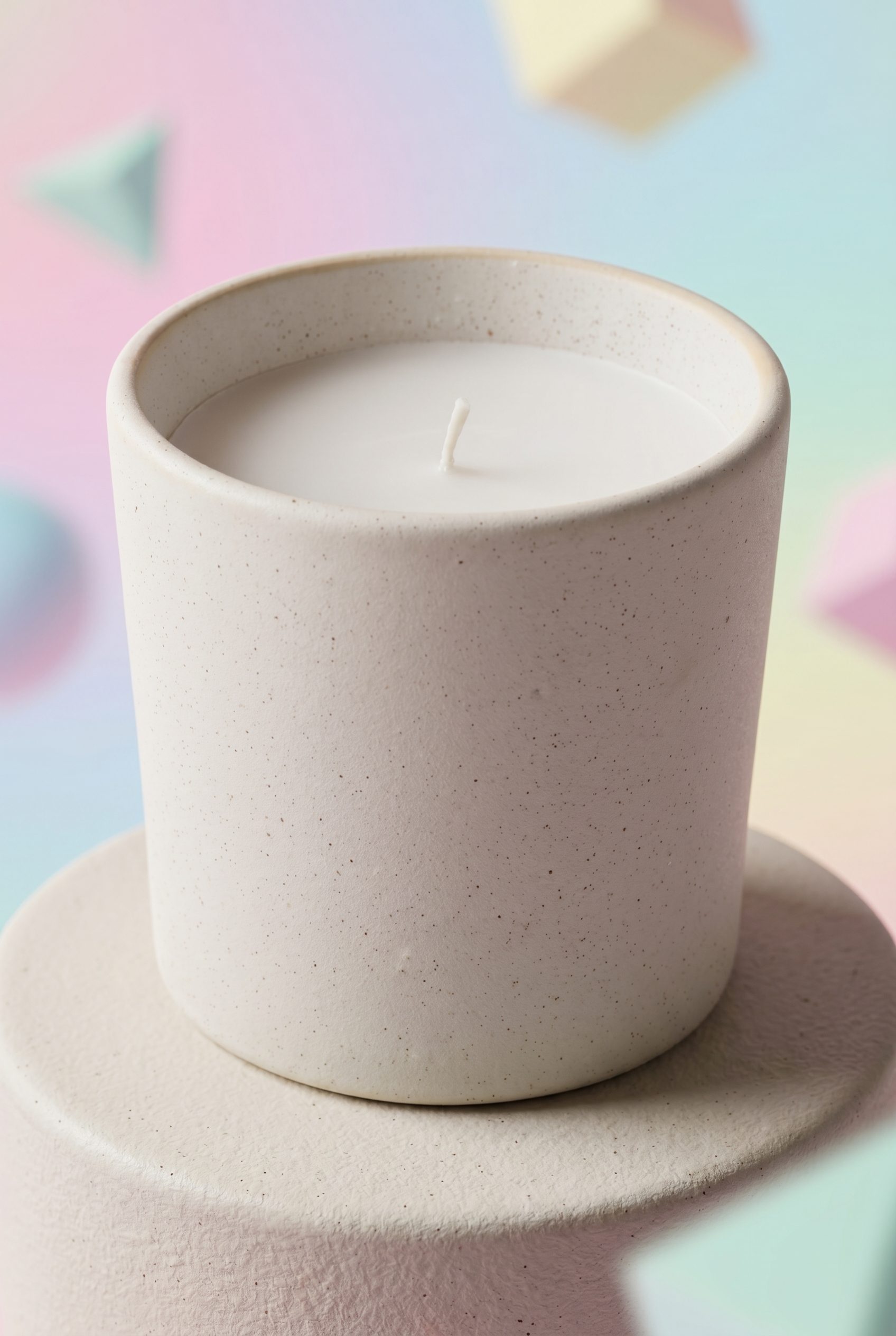 Etsy product photography example showing a ceramic candle product image