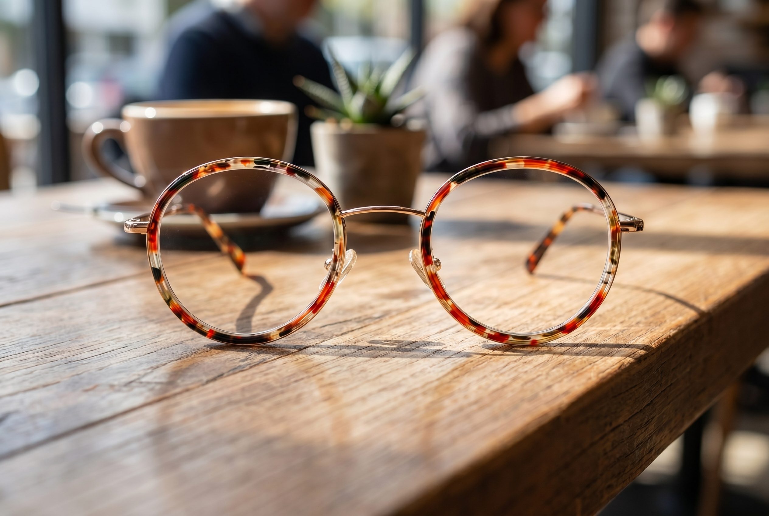 Fotogenic AI eyewear product photography channel and related card image 3 with eyeglasses or sunglasses in a premium ecommerce scene