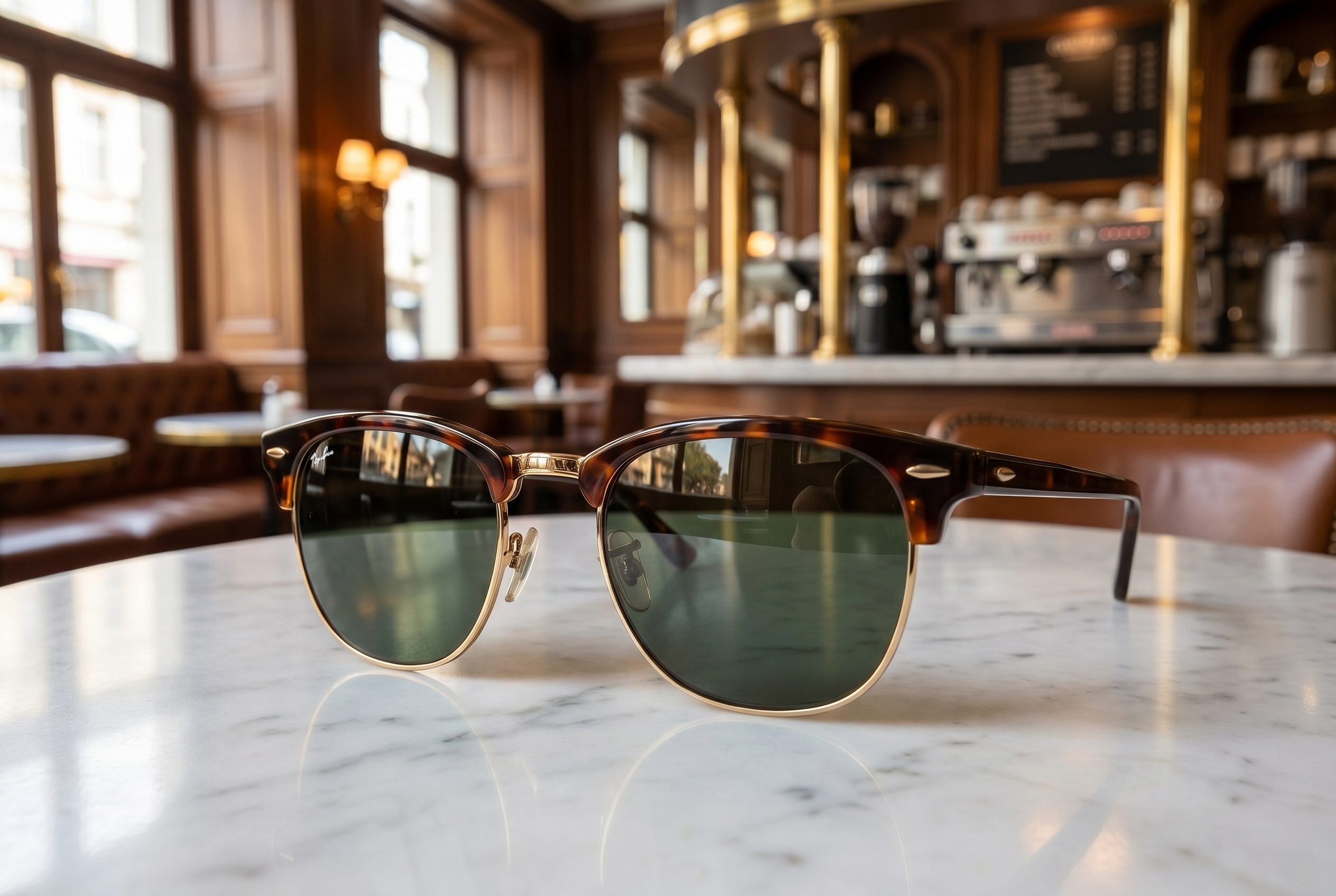 Fotogenic AI eyewear product photography channel and related card image 8 with eyeglasses or sunglasses in a premium ecommerce scene