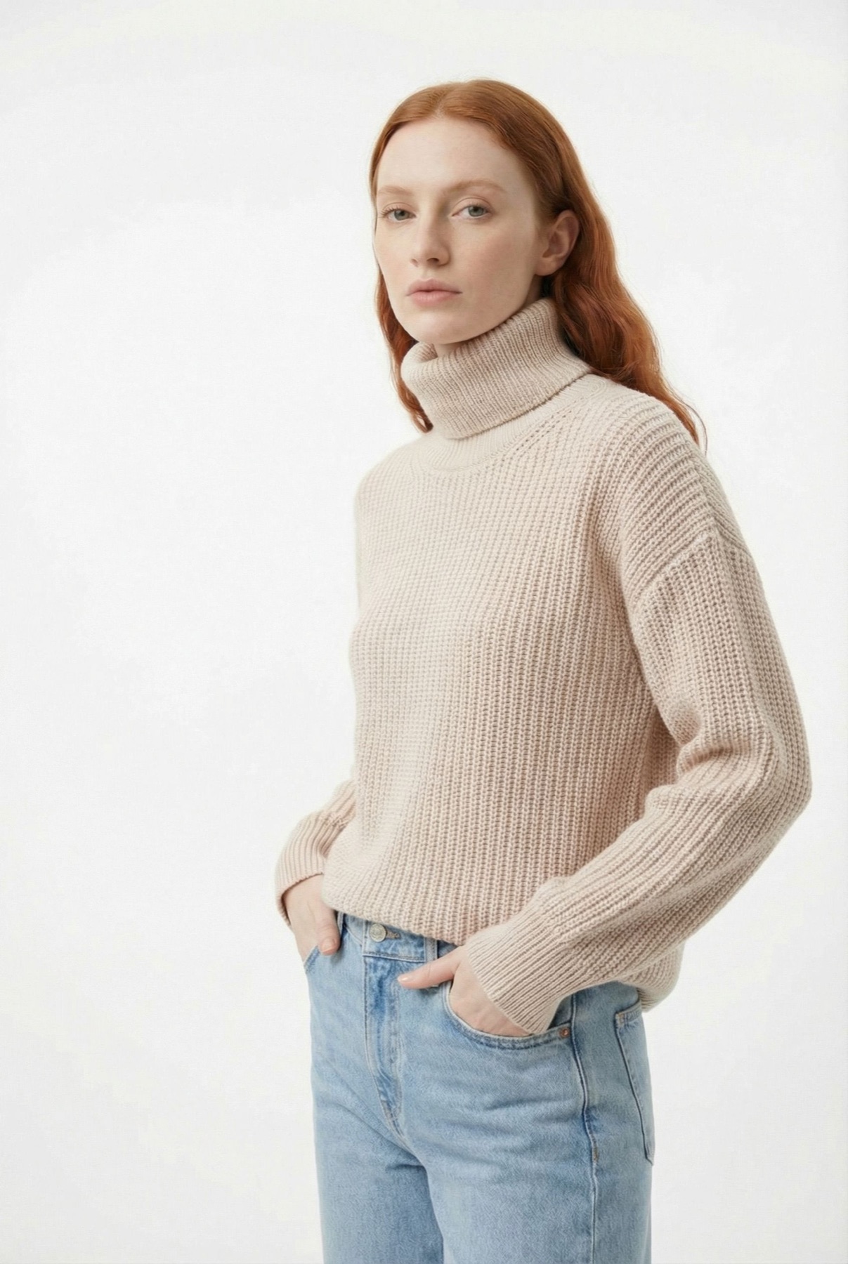 Model-led apparel catalog image for campaign and launch creative planning.