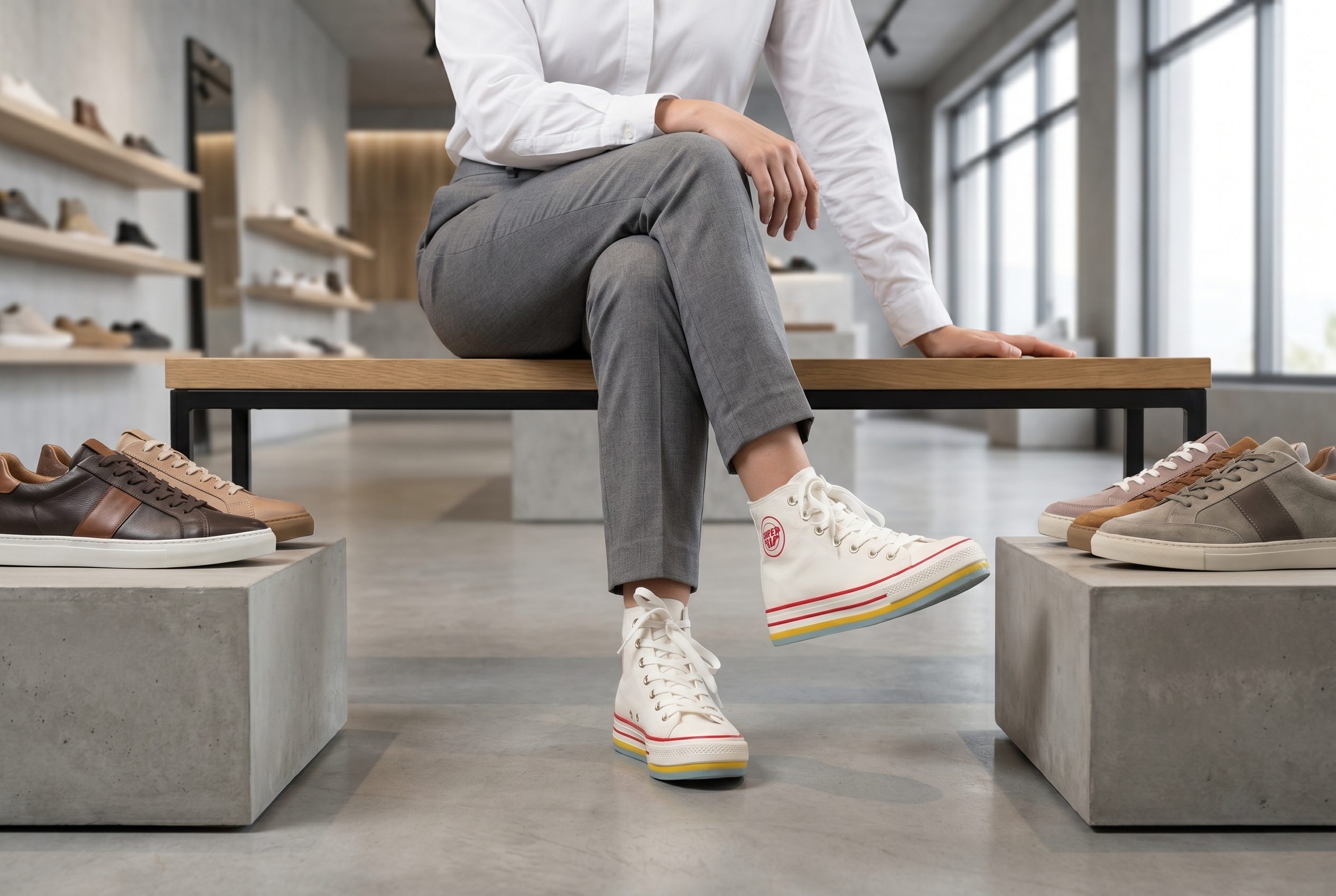 WooCommerce sneaker studio output after ecommerce product photo generation