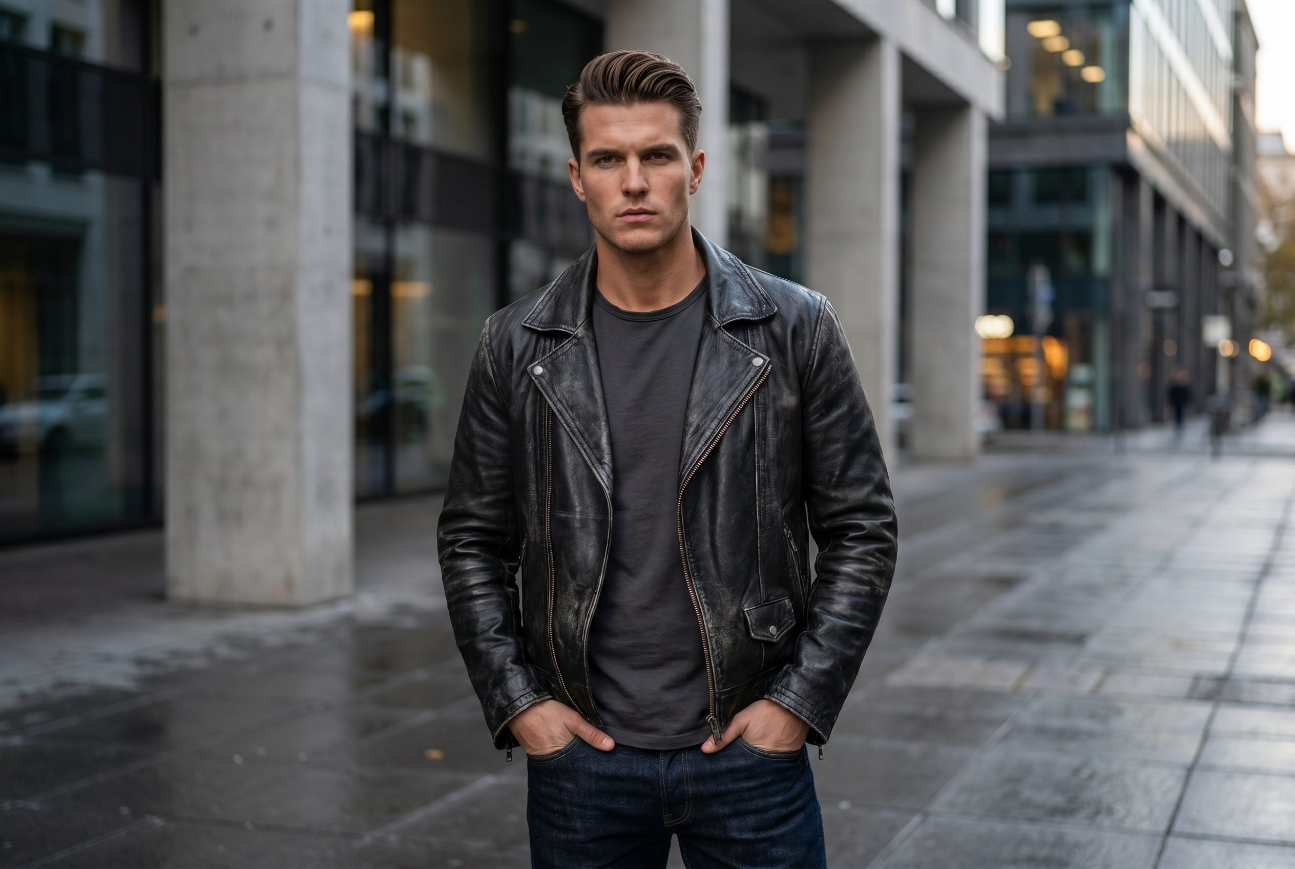 AI-generated outerwear product photo for WooCommerce