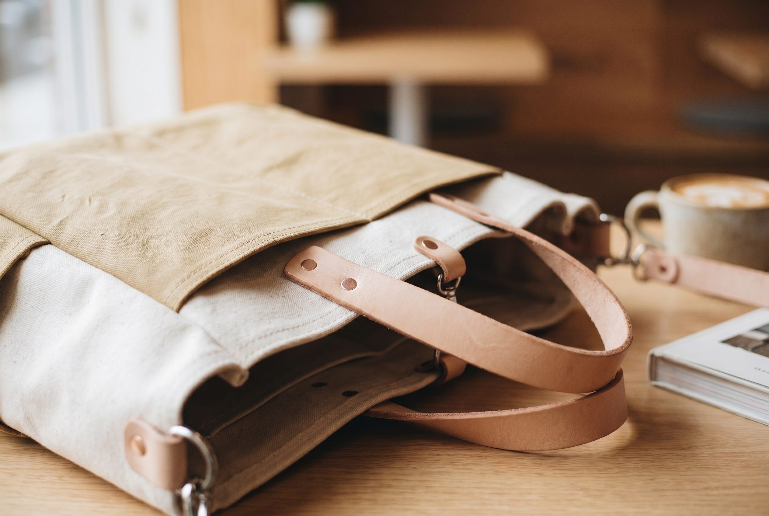 Bags product photography ecommerce image with a logo-free tote or handbag