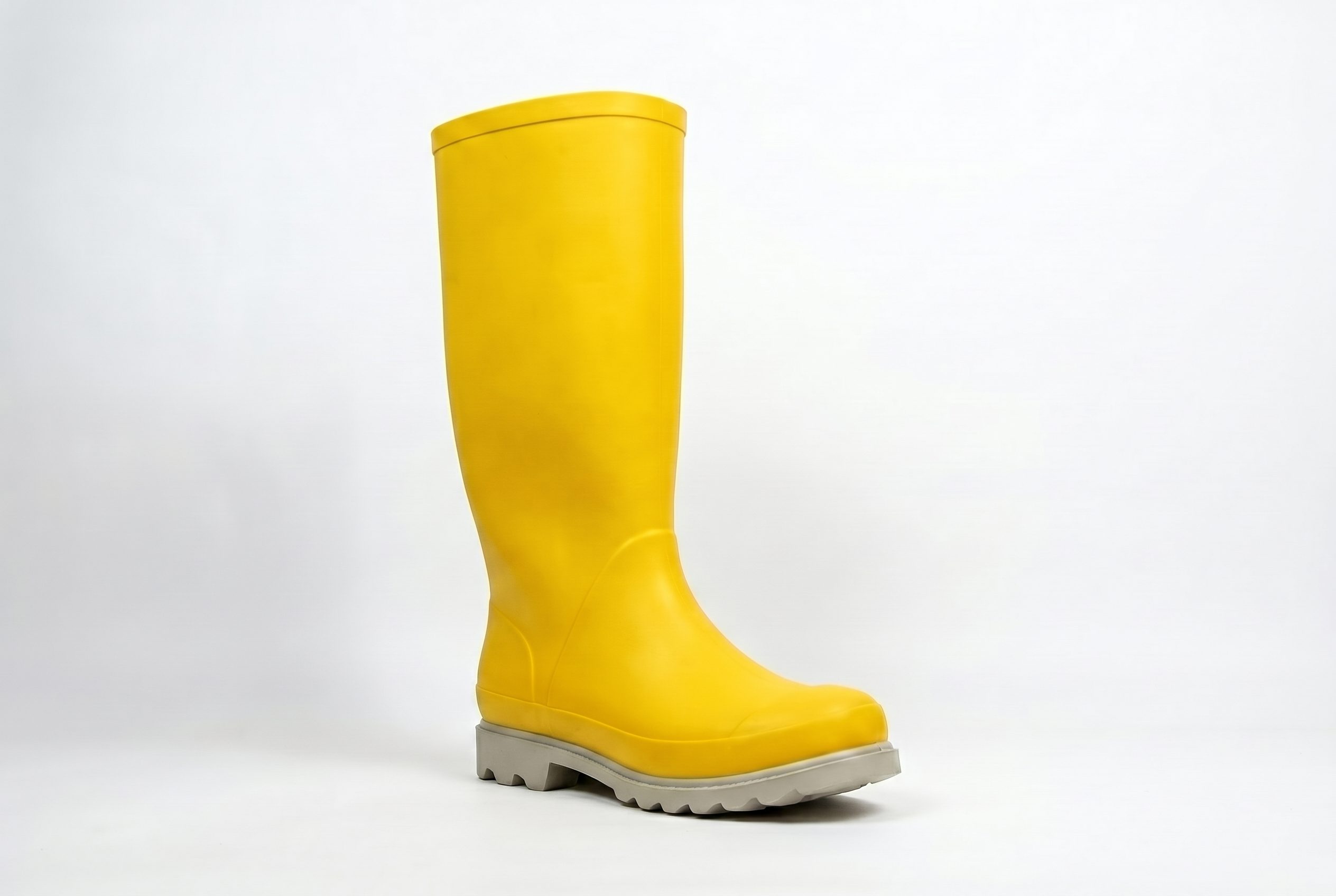 Yellow rain boot for the footwear product photography image SEO basics card