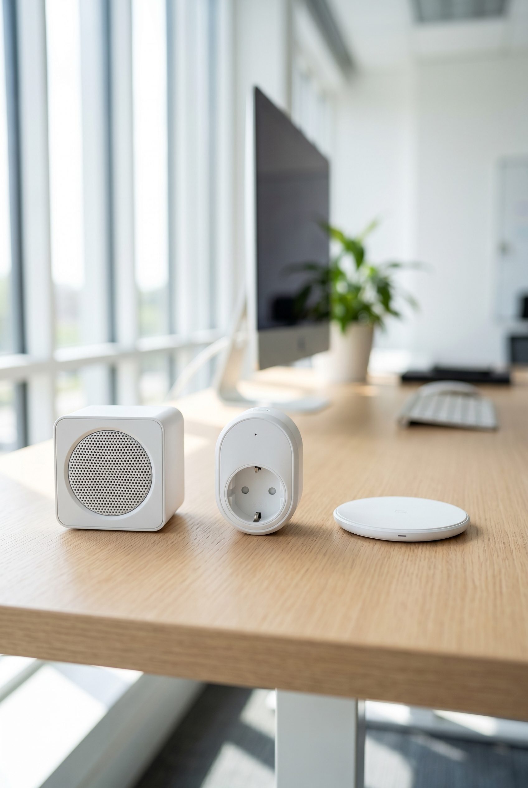 generated smart home device desk scene