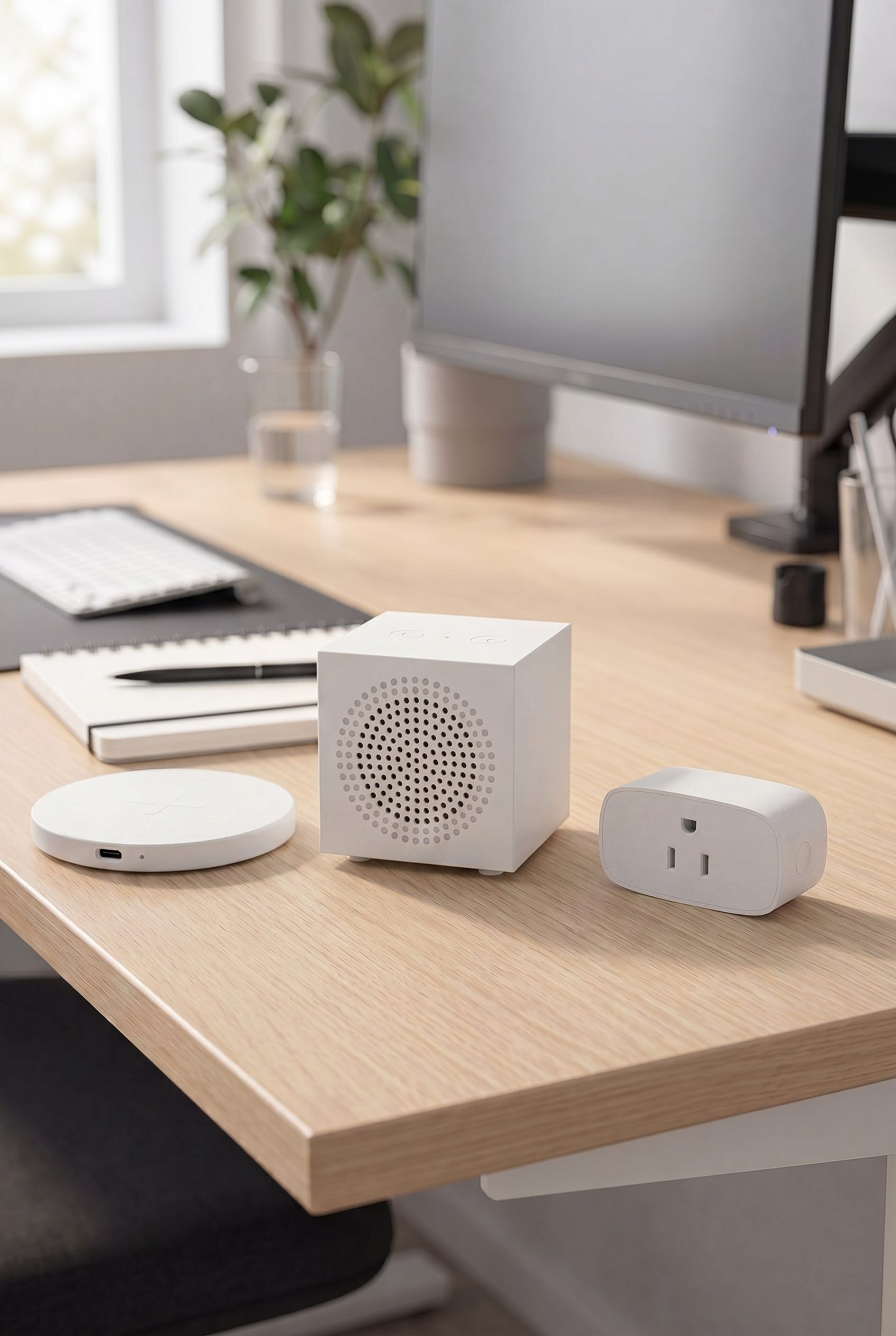 generated smart home device desk scene