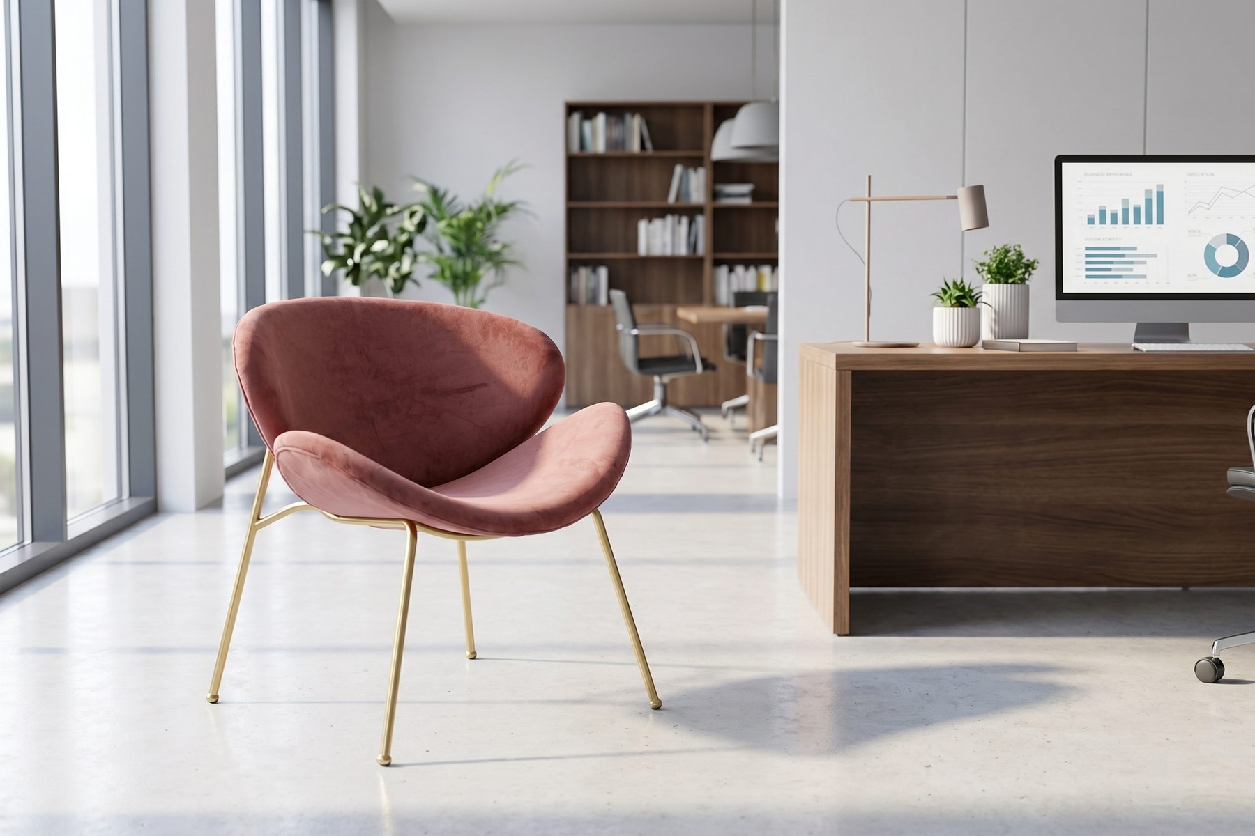Ai Product Photos For Ads after image showing Fotogenic output for chair ad creative