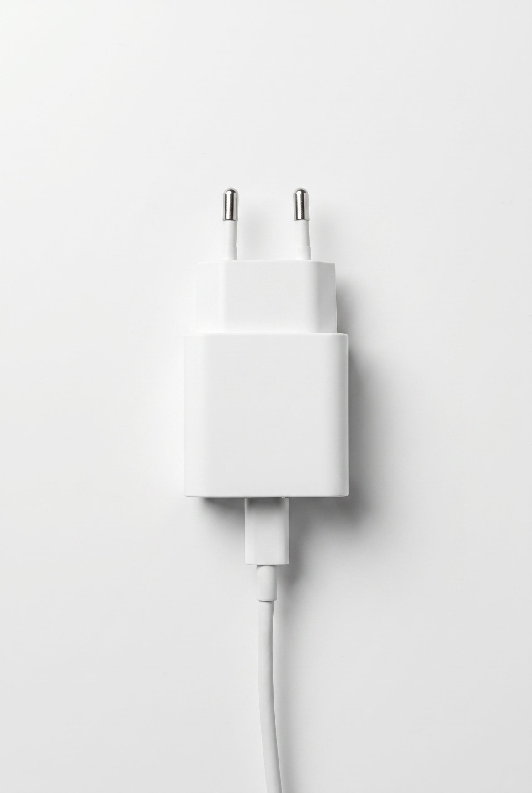 Amazon-oriented white USB charger image generated by Fotogenic AI for electronics listings.