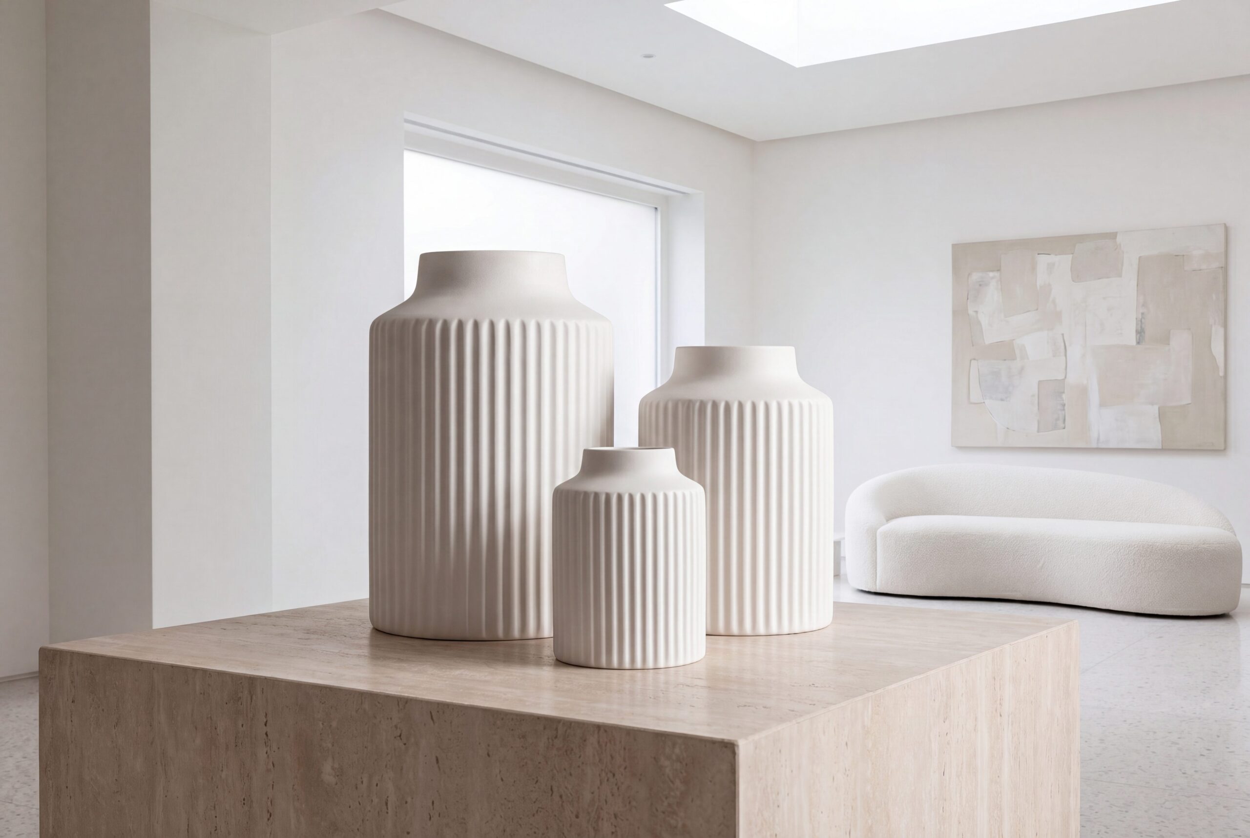 Minimal home product set representing campaign image ideas from one product source.
