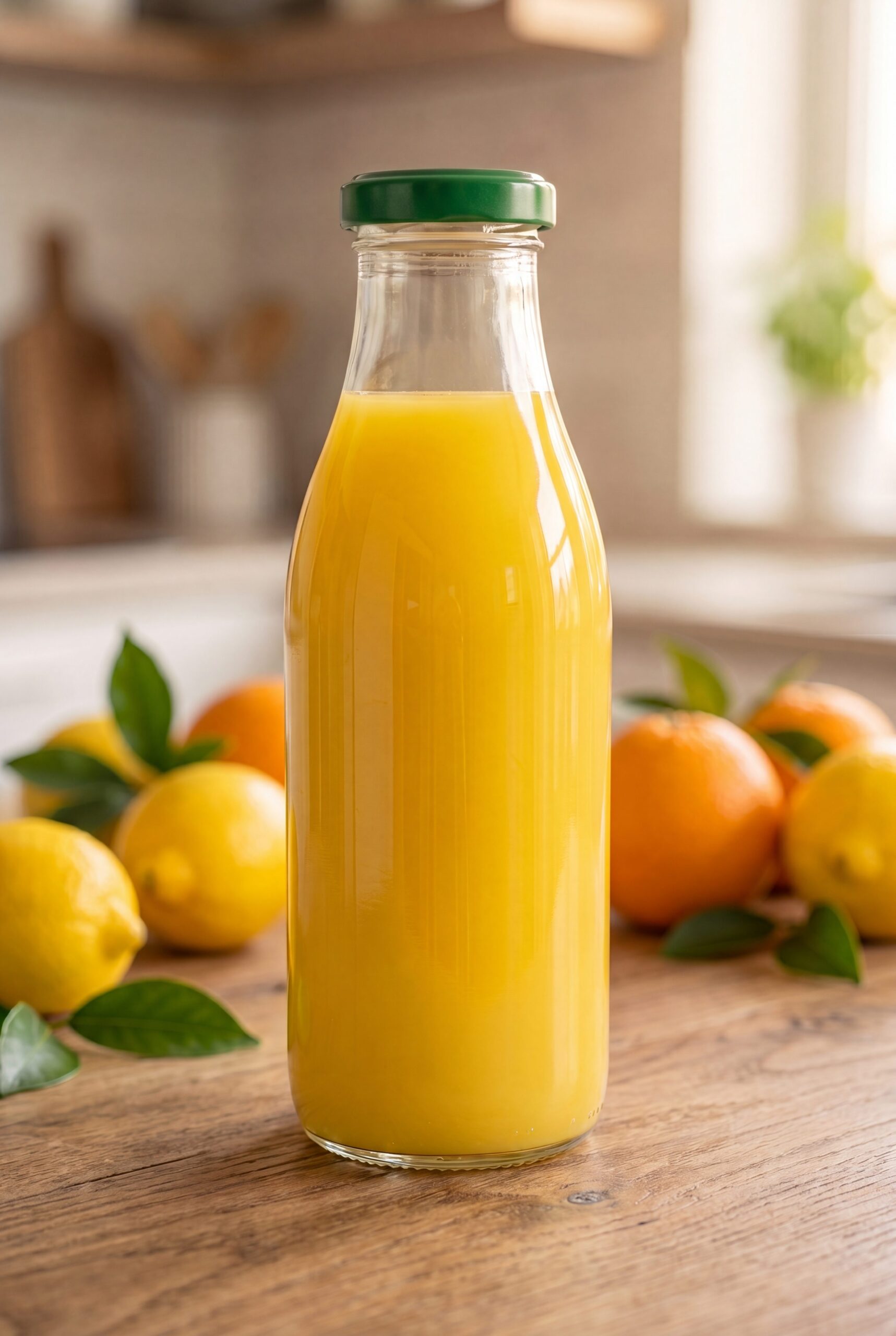 Premium food product photography food example with clean juice bottle/product reference from an approved fotogenic media library source image.