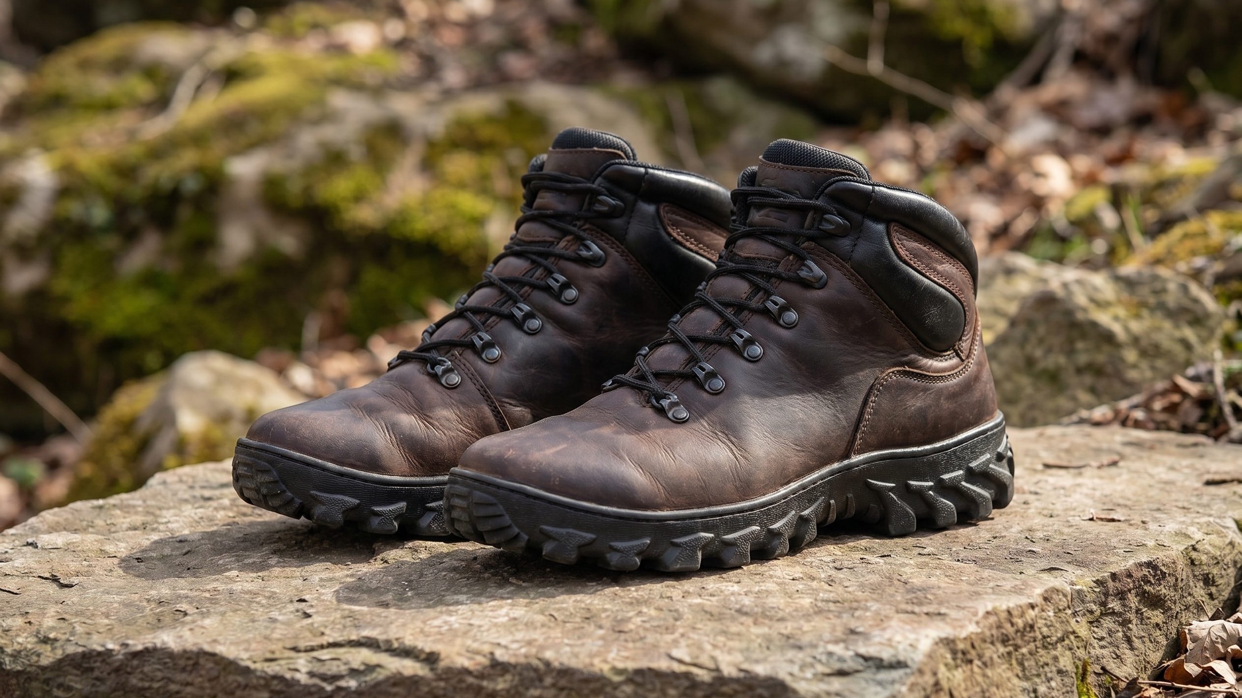Fotogenic AI Footwear 16:9 hiking boots hero product image example
