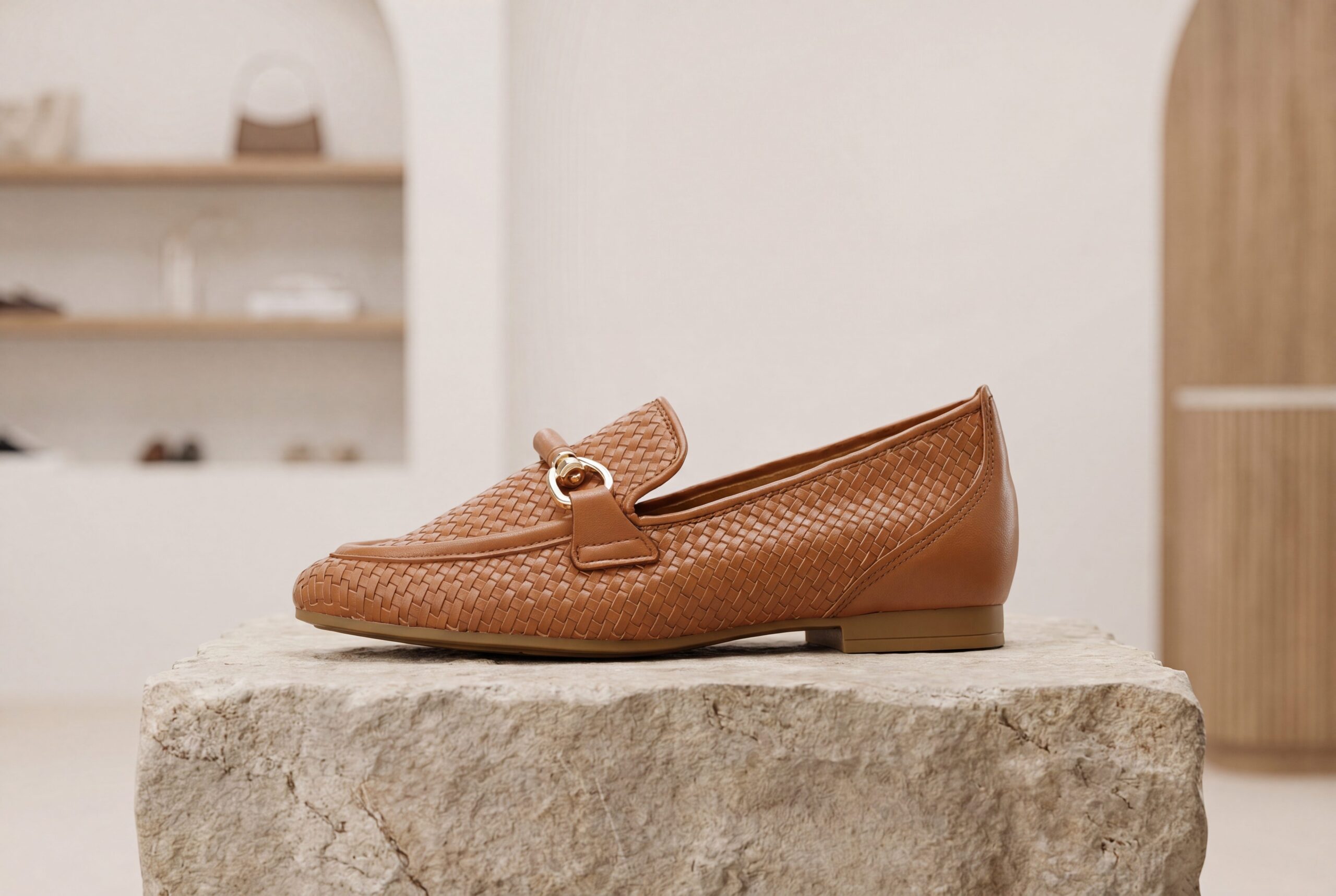 Footwear Product Photography loafer catalog product output generated with Fotogenic AI