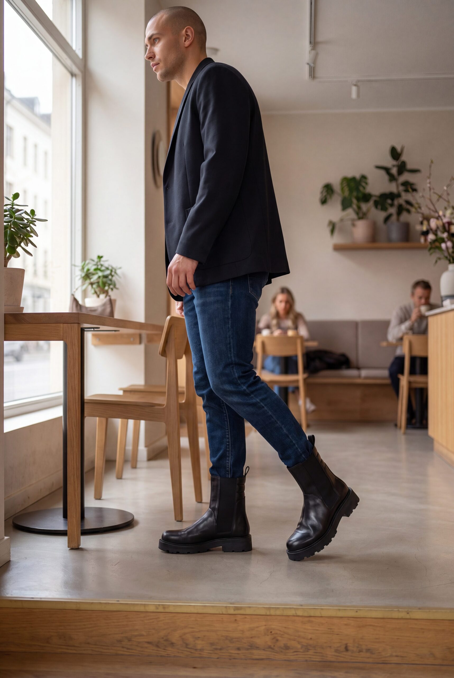 Footwear product photography solo seller full yellow boot landscape image Fotogenic AI Footwear Lifestyle approved 16 product image example