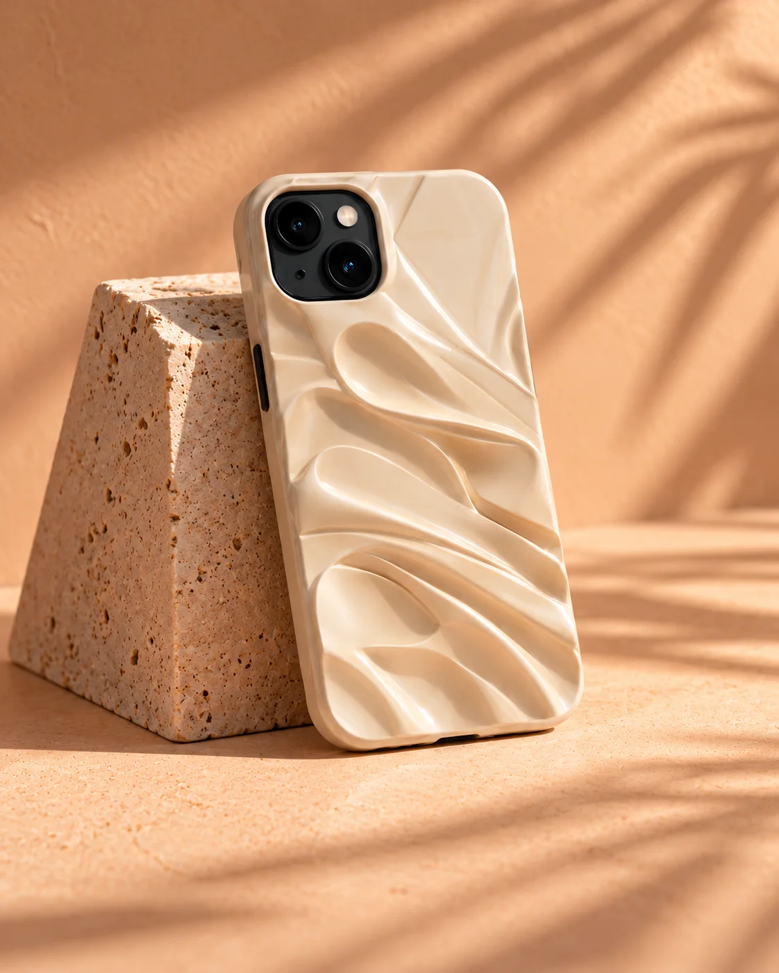 Another composition of the same cream phone case