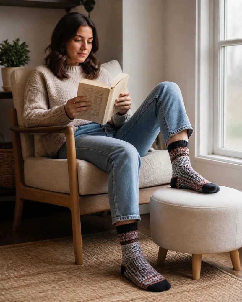 Socks - Window Reading Pair Steal the Style preview