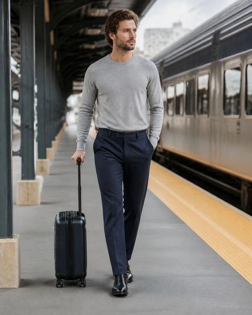 Trousers - Rail-Platform Trousers Steal the Style preview