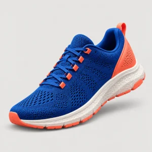Blue and coral sneaker product reference